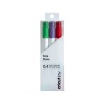 Cricut - Joy™ Fine Point Pen 3er Set 0,4mm (Rot, Grün, Violett)