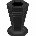 Silikon Abwurfsammler für Reste (Schwarz)