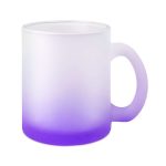 Glastasse mit Farbverlauf - sublimationsfähig (Purple/Frost)