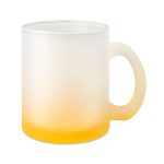 Glastasse mit Farbverlauf - sublimationsfähig (Yellow/Frost)