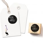 Motivstempel - Alles Gute (rund)