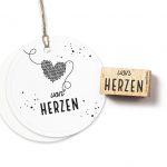 Motivstempel - von Herzen