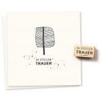 Motivstempel - in stiller Trauer