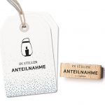 Motivstempel - in stiller Anteilnahme