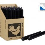 Stabkerze - 180 x 22 mm (Schwarz)