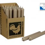 Stabkerze - 180 x 22 mm (Taupe)